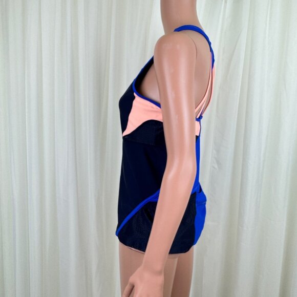 Athleta Colorblock Tri-ssential Tankini Tank Top Gym Workout Swim Run M - Picture 5 of 11